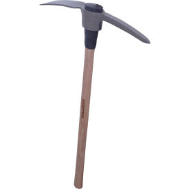 Pick Mattock with 36"L Wood Handle, 19-1/2"L Blade, Brown