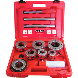 NPT Pipe Threader Set, 1/2"-2" Capacity, 9 Pieces