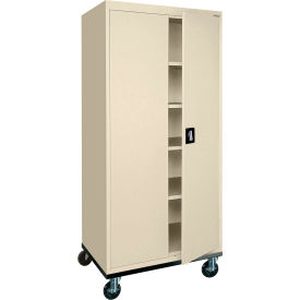Transport Heavy Duty Storage Cabinet, 22 Gauge, 36"W x 24"D x 78"H, Putty
