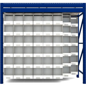 SpeedCell Ready Bay Pick Rack, Starter, Medium, 96"W x 42"D x 96"H, Blue/White