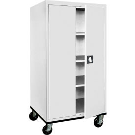 Transport Heavy Duty Storage Cabinet, 22 Gauge, 36"W x 24"D x 72"H, Dove Gray