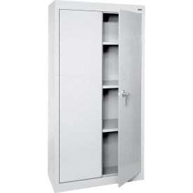 Value Line Storage Cabinet, 30"W x 18"D x 66"H, Dove Gray, All-Welded
