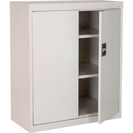 Elite HD Counter Height Storage Cabinet, 22 Gauge, 36"W x 18"D x 36"H, Dove Gray