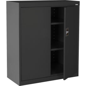 Elite HD Counter Height Storage Cabinet, 22 Gauge, 36"W x 18"D x 36"H, Textured Black