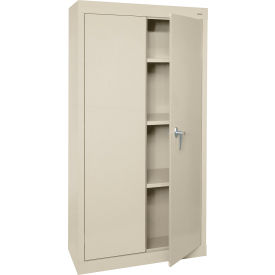 Value Line Storage Cabinet, 30"W x 18"D x 66"H, Putty, All-Welded