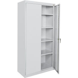 Classic Tall Storage Cabinet, 36"W x 24"D x 72"H, Dove Gray, All-Welded