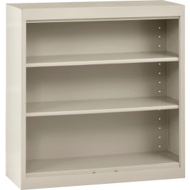 Elite Bookcase, Assembled, 36"W x 12"D x 36"H, Putty