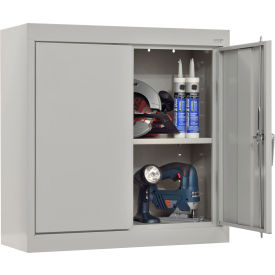 HD Classic Wall Mount Storage Cabinet, 24 Gauge, 30"W x 12"D x 26"H, Dove Gray