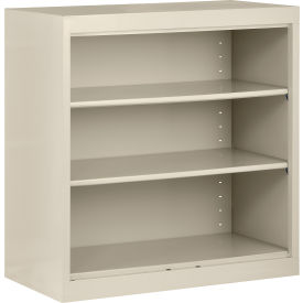 Elite Bookcase, Assembled, 36"W x 18"D x 36"H, Putty