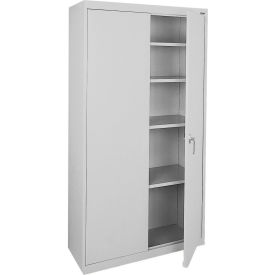 Value Line Storage Cabinet, 36"W x 18"D x 72"H, Dove Gray, All-Welded