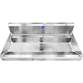 Elite ADA SS Sink, 1 Station Body Only, Wall Mount, 36"L x 21"W x 5"D Sink