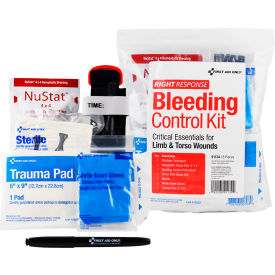 Critical Essential Bleeding Control Kit, 1-24 Persons, 8 Pieces, Plastic Case