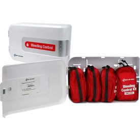 First Aid Only SmartCompliance Bleeding Control Cabinet, 1-24 Persons, 64 Pieces, Plastic Case