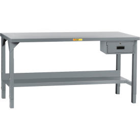 Heavy Duty Welded Workbench, 72 x 36", Adjustable Height, Lower Shelf, 1 Drawer