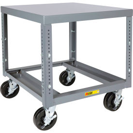Heavy Duty Machine Table with Adjustable Height, 48"W x 30"D x 30"-37"H, Gray
