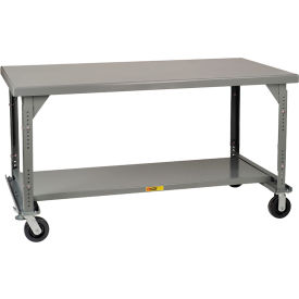 Mobile Heavy Duty Workbench, Adjustable Height, 72"W x 36"D x 36"H, 3600 lb. Cap.