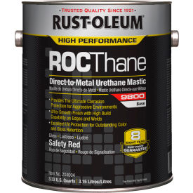 ROCThane 9800 Urethane Mastic Floor Coating, 1 Gallon Can, Safety Red