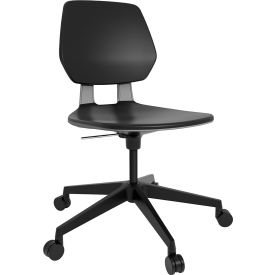 Commute Task Chair, Low Back, 18-1/4" - 22-1/4"H Seat, Black
