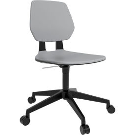 Commute Task Chair, Low Back, 18-1/4" - 22-1/4"H Seat, Gray
