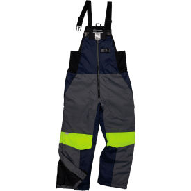 N-Ferno 6477 Cold Storage Thermal Insulated Bib Overalls, 3XL, Navy