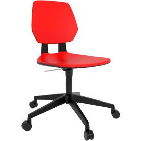 Commute Task Chair, Low Back, 18-1/4" - 22-1/4"H Seat, Red