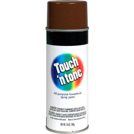 Touch 'n Tone Spray Paint, 10 oz. Aerosol Can, Gloss Leather Brown