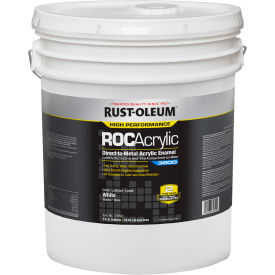 ROCAcrylic 3800 Acrylic Enamel Paint, 5 Gallon Pail, Gloss White