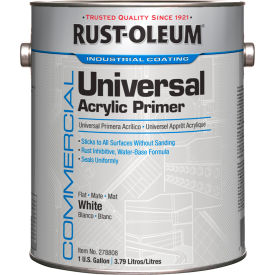 Universal Acrylic Primer, 1 Gallon Can, Flat White