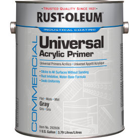 Universal Acrylic Primer, 1 Gallon Can, Flat Gray