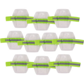 Squids 3386 Arm Band ID/Badge Holder, One Size, Hi-Vis Lime, Pack of 10