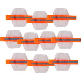 Arm Band ID/Badge Holder, One Size, Hi-Vis Orange, Pack of 10