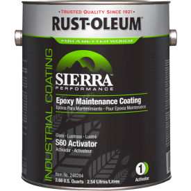 Water-Based Epoxy Maintenance Coating, 1 Gallon Can, Gloss Activator