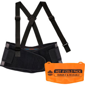 ProFlex 1675 Back Support Brace with Cooling/Warming Pack, M, Black