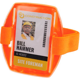 Squids 3386 Arm Band ID/Badge Holder, One Size, Orange