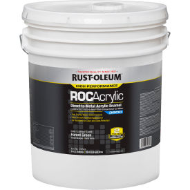 Acrylic Enamel Paint, 5 Gallon Pail, Gloss Forest Green