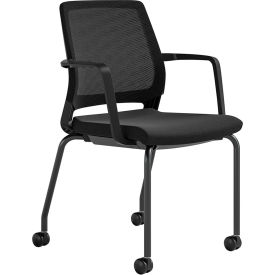 Medina Guest Chair, Mid Back, 18"H Seat, Black