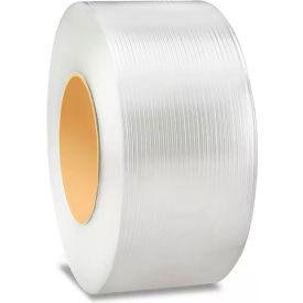 Polypropylene Strapping, 1/2"W x 9900'L x 0.022" Thick, 8" x 8" Core, Clear