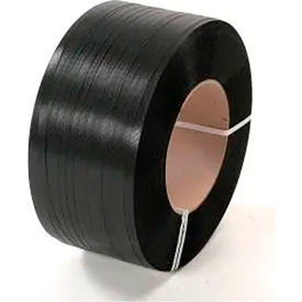 Polypropylene Strapping, 1/2"W x 7200'L x 0.028" Thick, 8" x 8" Core, Black