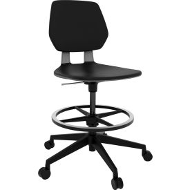 Commute Extended Height Task Chair, Low Back, 22-1/4" - 32-1/4"H Seat, Black