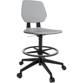 Commute Extended Height Task Chair, Low Back, 22-1/4" - 32-1/4"H Seat, Gray