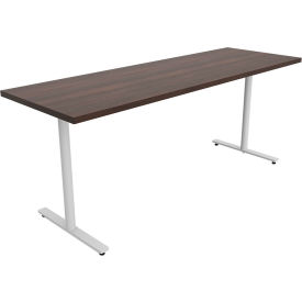 Jurni Multi-Purpose Table with T-Legs & Glides, 72"L x 24"W x 29"H, Columbian Walnut