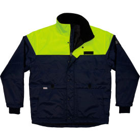 Thermal Insulated Freezer Jacket, 5XL, Navy