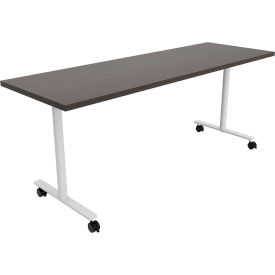 Jurni Multi-Purpose Table with T-Legs & Casters, 72"L x 24"W x 29"H, Asian Night