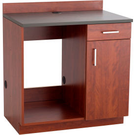 Hospitality Appliance Base Cabinet with 1 Drawer, 36"W x 25"D x 39"H, Mahogany