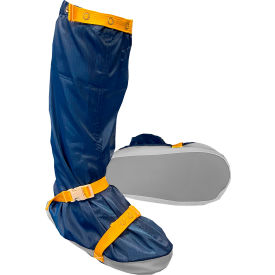 ESD Cleanroom Apparel Soft Sole Boot Cover, XS, Navy Blue
