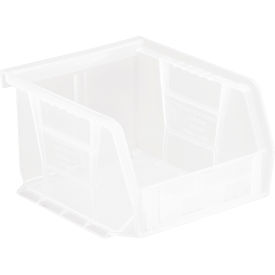 Ultra Series Stack & Hang Bin, 4-1/8"L x 5-3/8"W x 3"H, Crystal Clear, Polypropylene