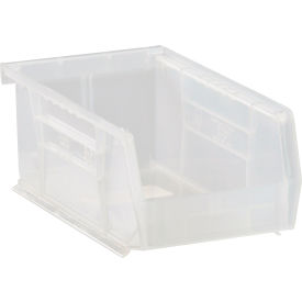 Ultra Series Stack & Hang Bin, 4-1/8"L x 7-3/8"W x 3"H, Crystal Clear, Polypropylene