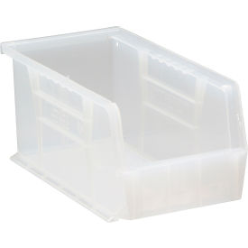 Ultra Series Stack & Hang Bin, 5-1/2"L x 10-7/8"W x 5"H, Crystal Clear, Polypropylene