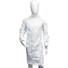 ESD Cleanroom Apparel Frock, 3XL, White