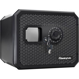 Fire Safe with Dial Combination & Override Key, 16-3/8"W x 18-13/16"D x 13-11/16"H, Black